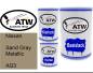 Preview: Nissan, Sand Gray Metallic, AG3: 500ml Lackdose + 500ml Klarlack + 250ml Härter - Set, von ATW Autoteile West.